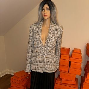L’agence tweed blazer size 6